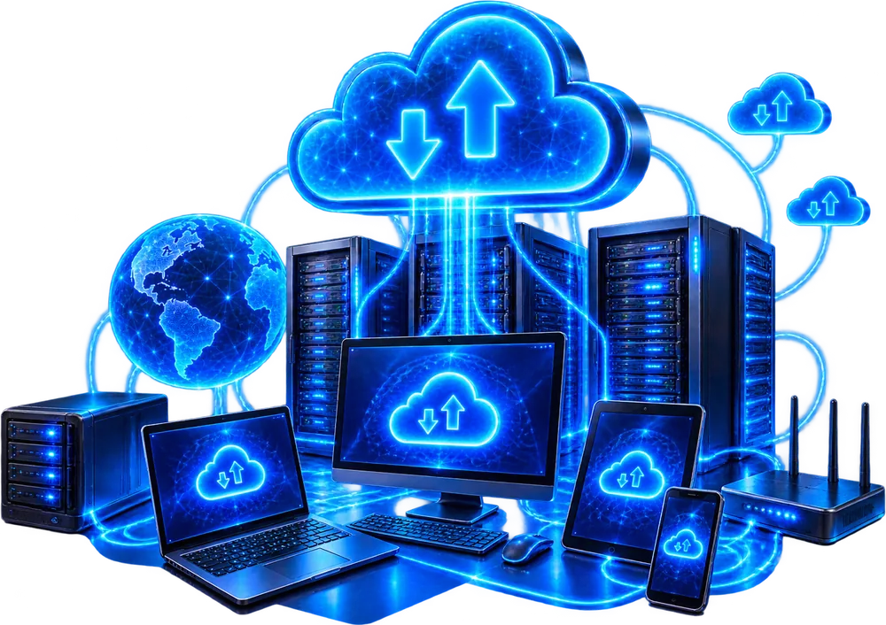 Dispositivos conectados de forma remota a través de la nube